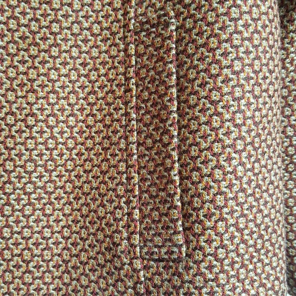 Worth Zipper Front Blazer  8 Wool  Brown Rust - Picture 4 of 8